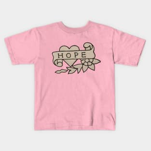 Hope Tattoo Design Kids T-Shirt